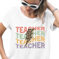 Teacher Stacked with leopard Lightning Bolt - DTF Transfer