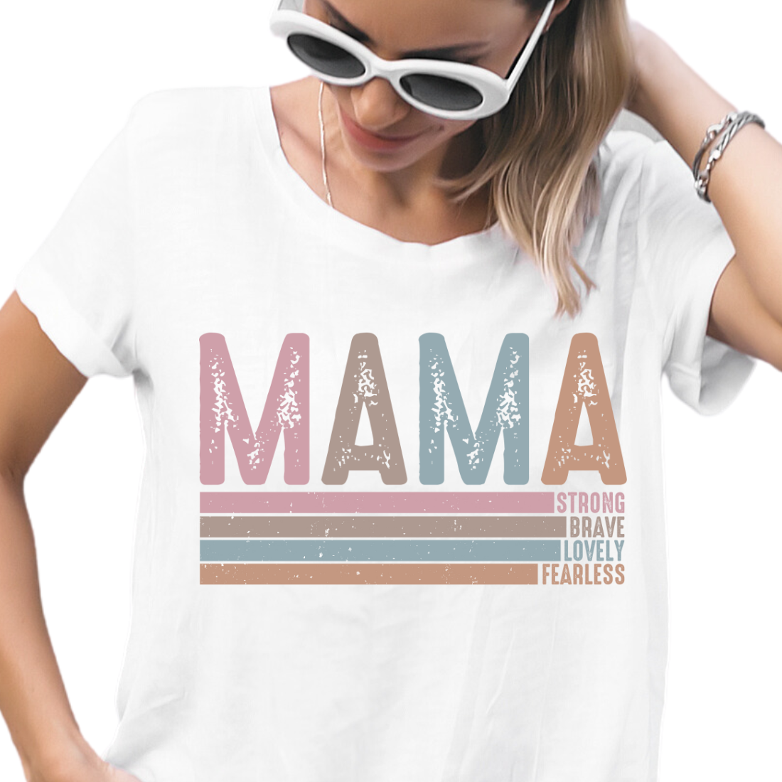 Mama, Strong, Brave, Lovely, Fearless - DTF Transfer