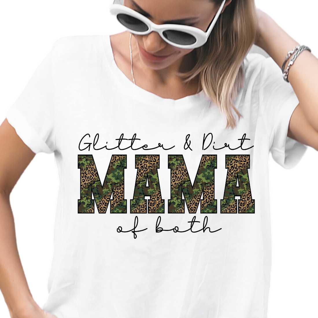 Glitter & Dirt Mama Of Both - DTF Transfer