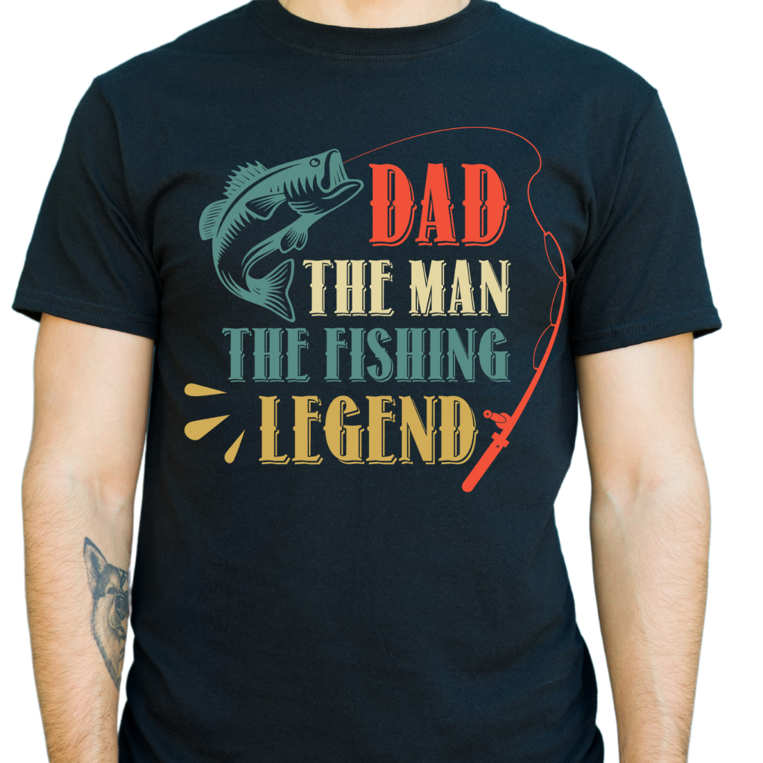 Dad, The Man, The Myth, The Legend / Fishing - Unisex T-Shirt