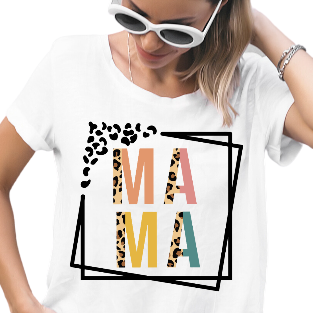 Mama / Colorful & Cheetah - Unisex T-Shirt