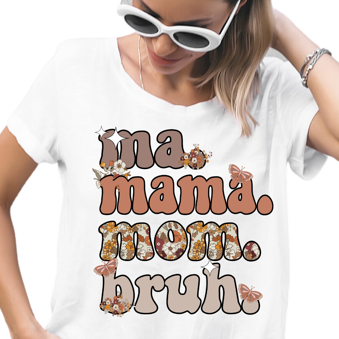 Ma. Mama. Mom. Bruh. / Brown - Unisex T-Shirt