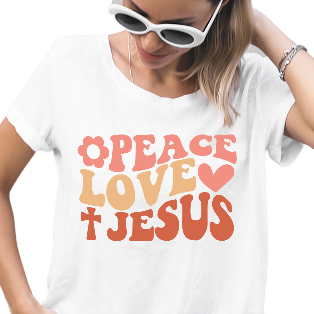 Peace Love Jesus - DTF Transfer