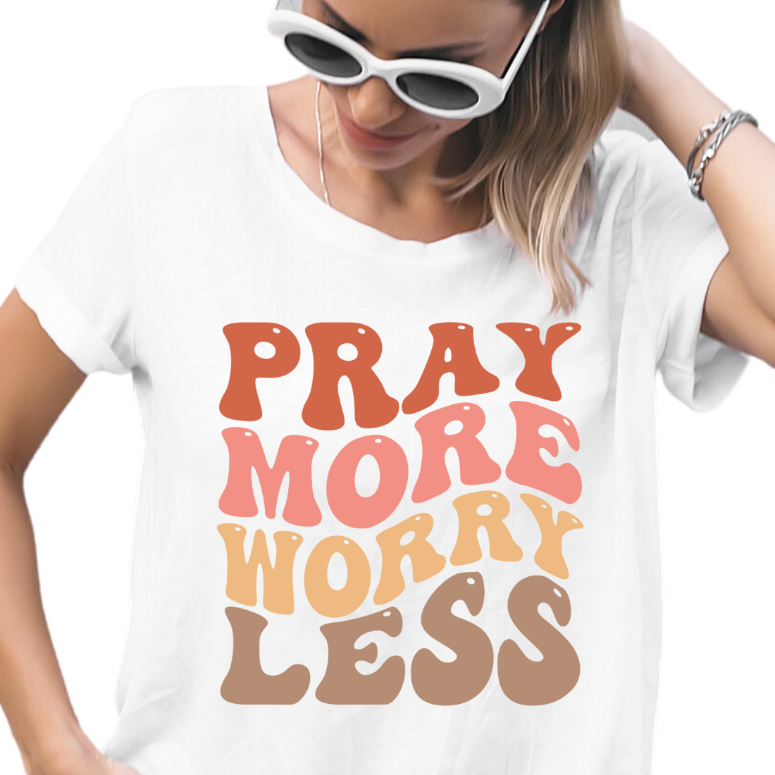 Pray More Worry Less - Unisex T-Shirt