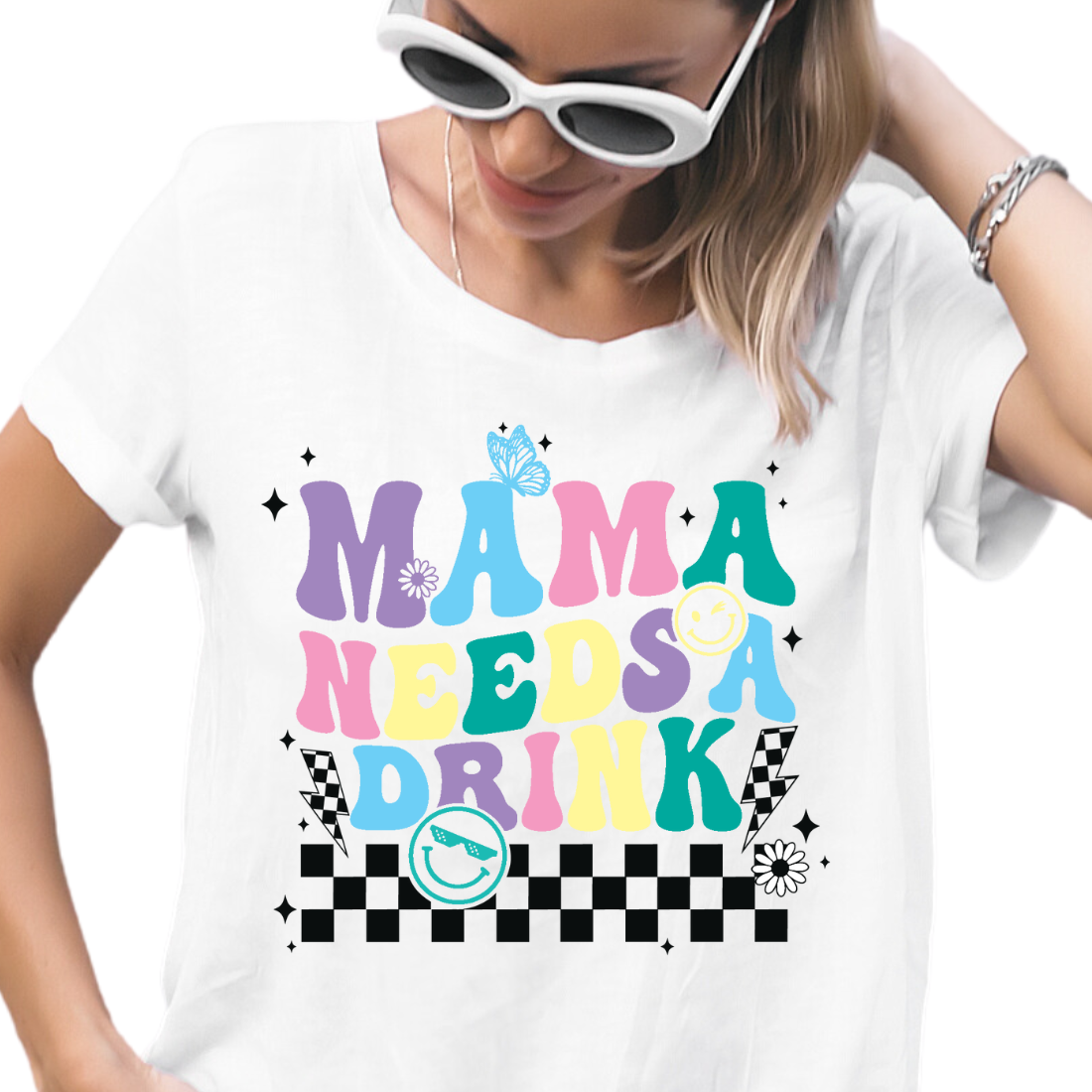 Mama Needs A Drink - Unisex T-Shirt