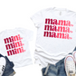 Red to Pink Ombre Mama & Mini / TWO SHIRTS - Unisex T-Shirt Combo