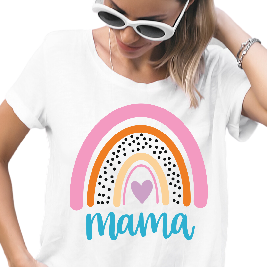 Mama / Pink Rainbow - Unisex T-Shirt