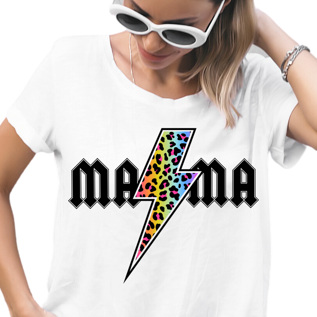 Mama Lightning / Colorful & Cheetah - Unisex T-Shirt