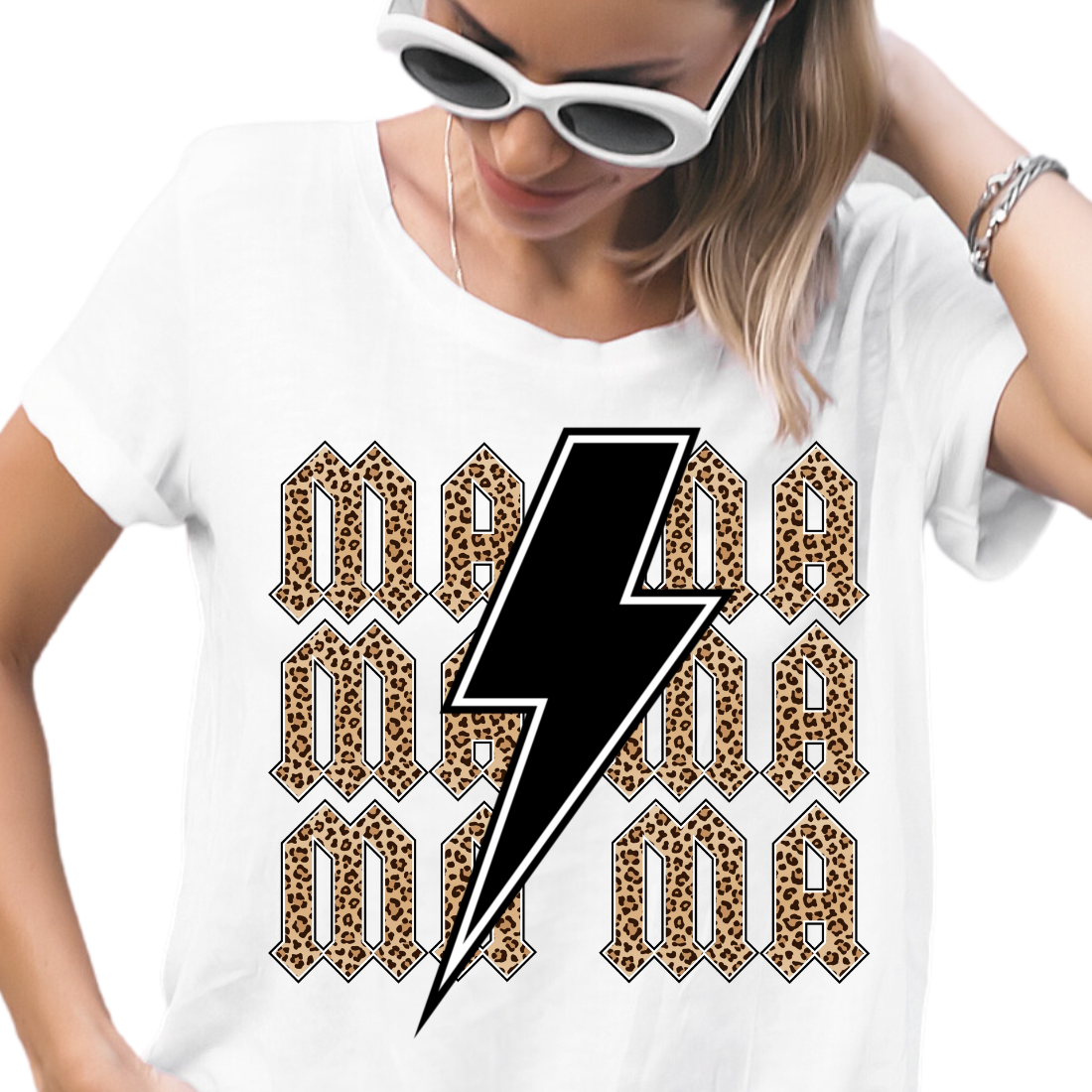 Mama / Black Lightning & Cheetah - Unisex T-Shirt