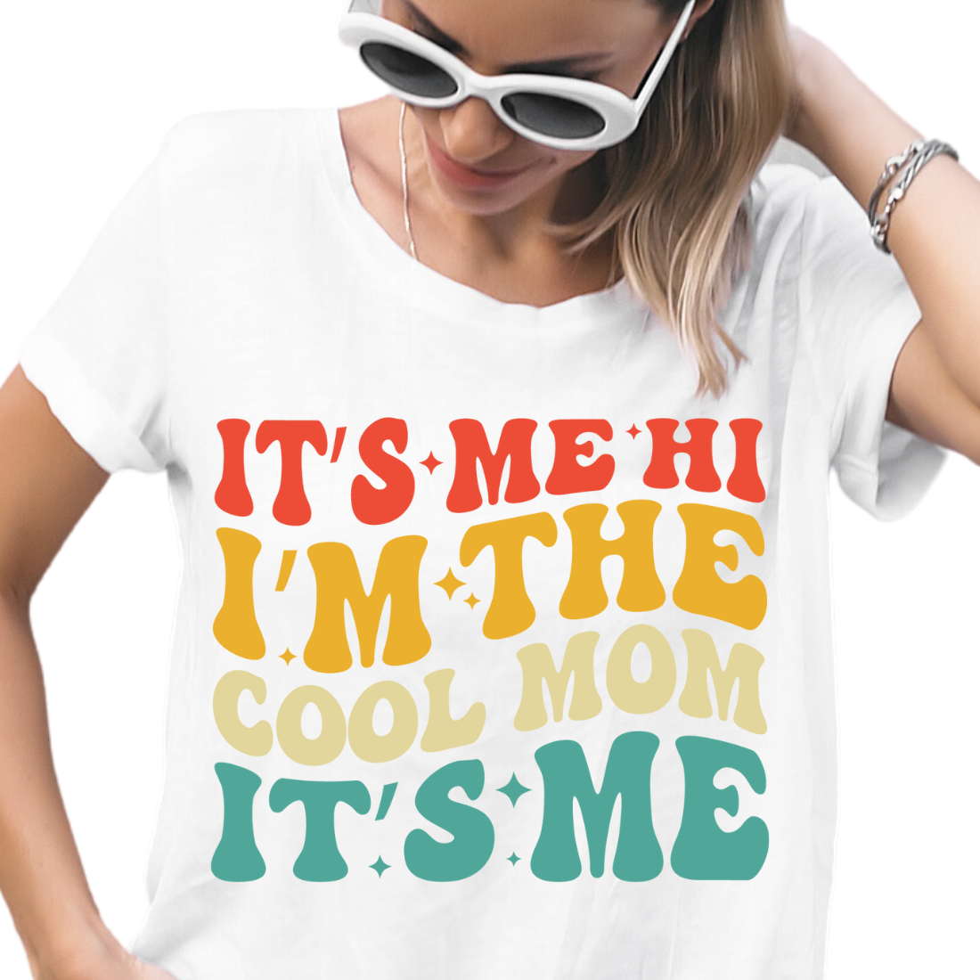 It's Me Hi I'm The Cool Mom It's Me / Colorful- Unisex T-Shirt