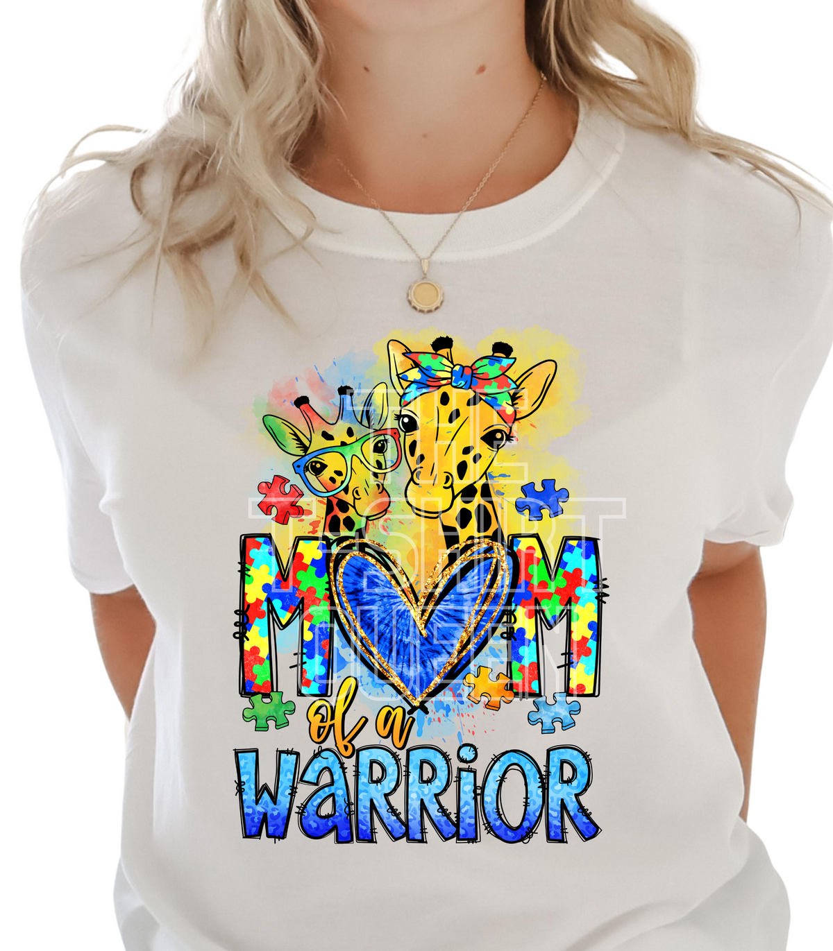 Mom Of A Warrior / Autism Awareness - Unisex T-Shirt