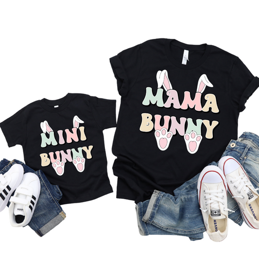 Mama & Mini Bunny / TWO SHIRTS - Unisex T-Shirt Combo