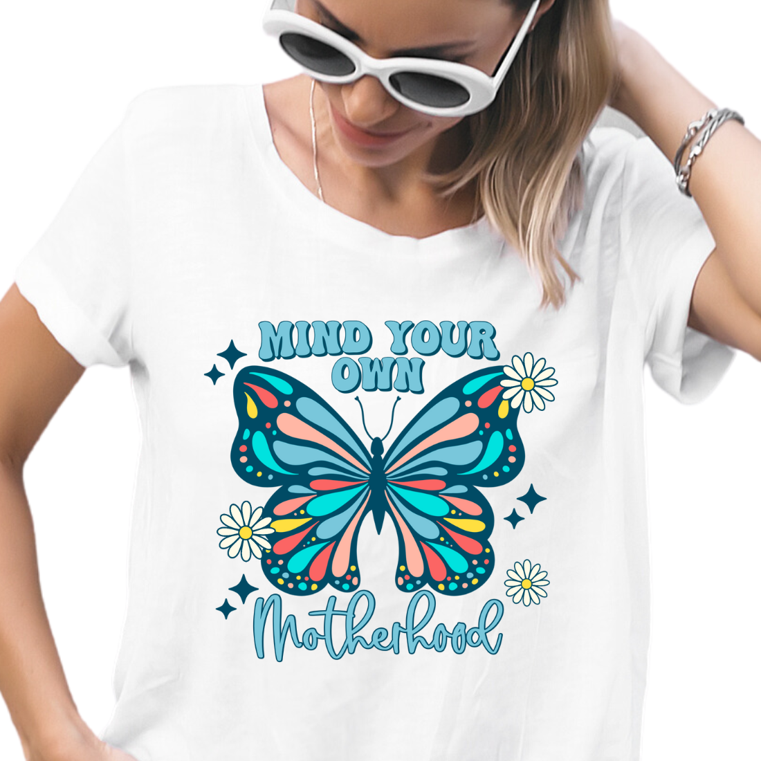 Mind Your Own Motherhood / Blue - Unisex T-Shirt