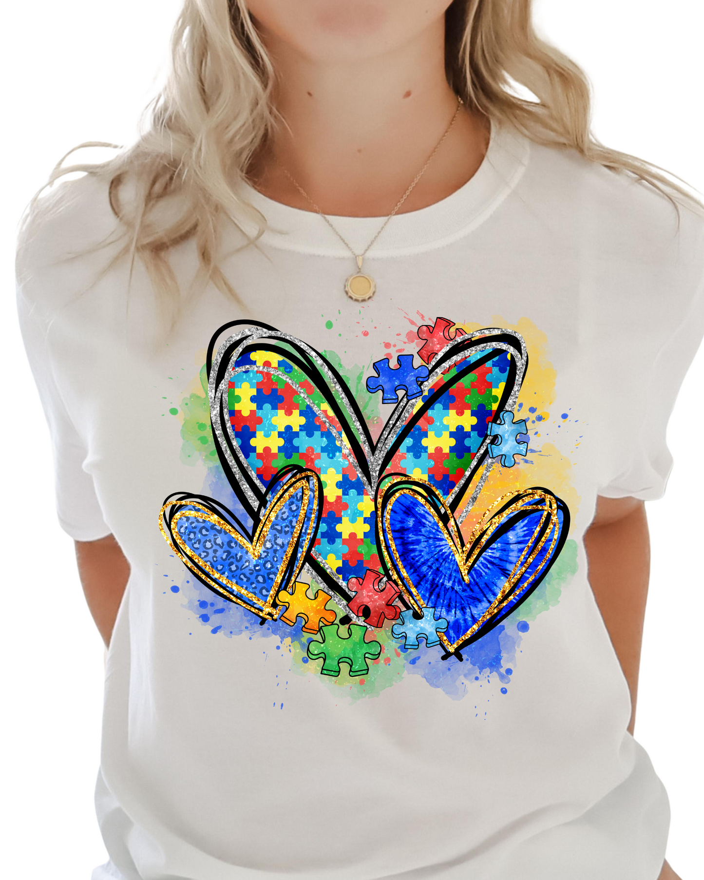 Autism Hearts - Unisex T-Shirt