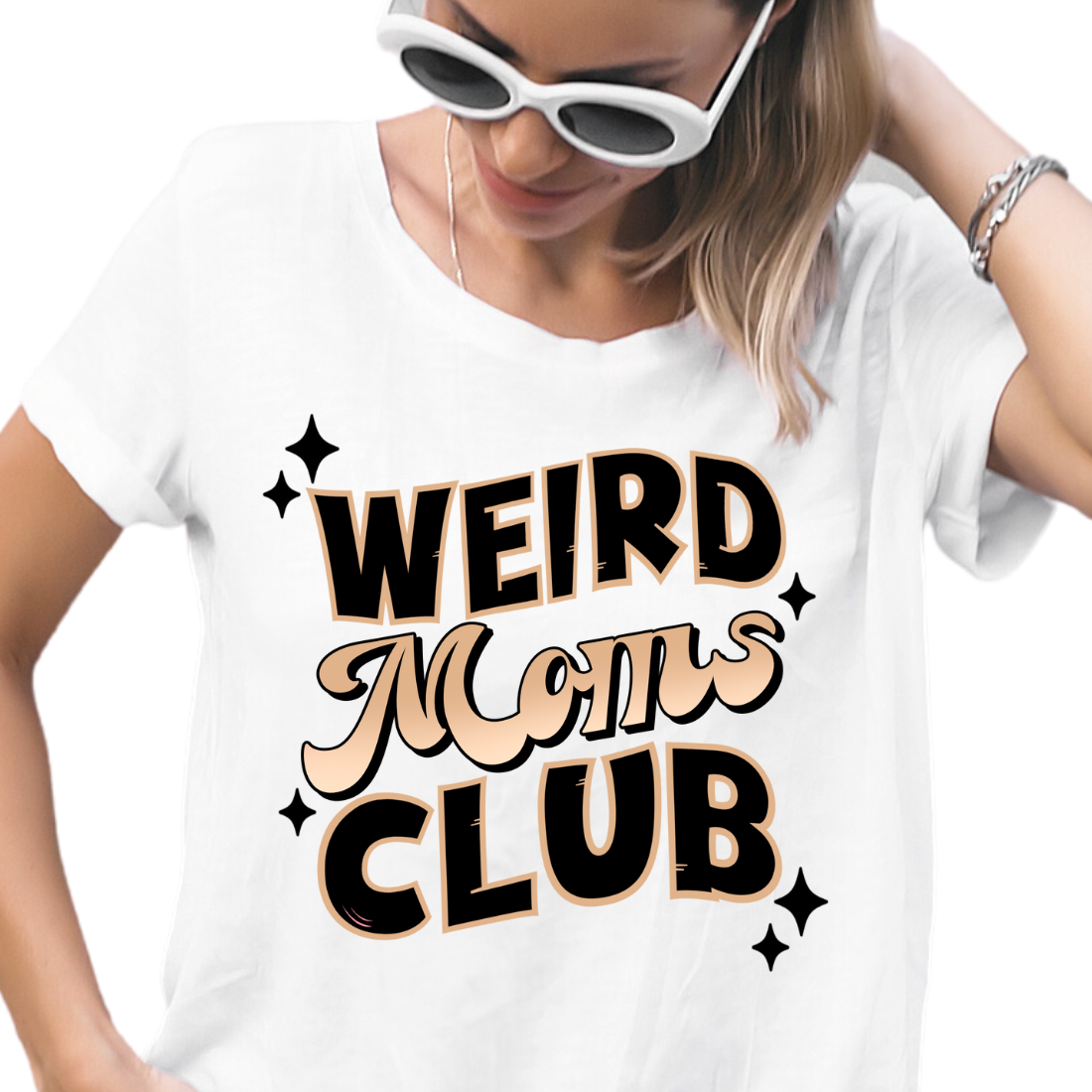 Weird Moms Club / Tan - Unisex T-Shirt