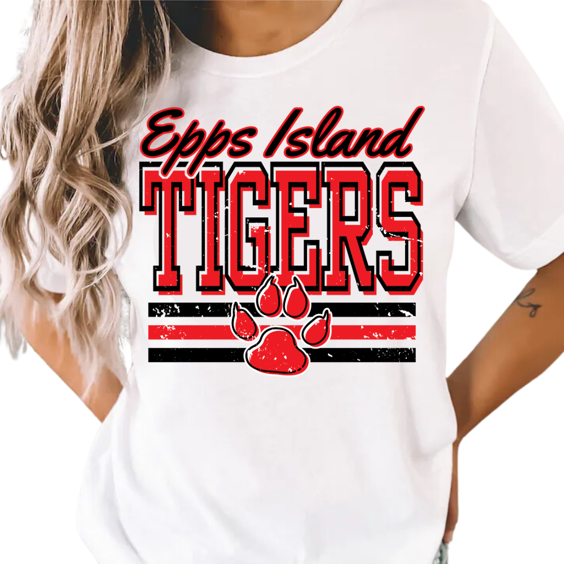 Epps Island / Tigers T-Shirt * CHOOSE PICK UP AT CHECKOUT FOR / DELIVERED TO EPPS*