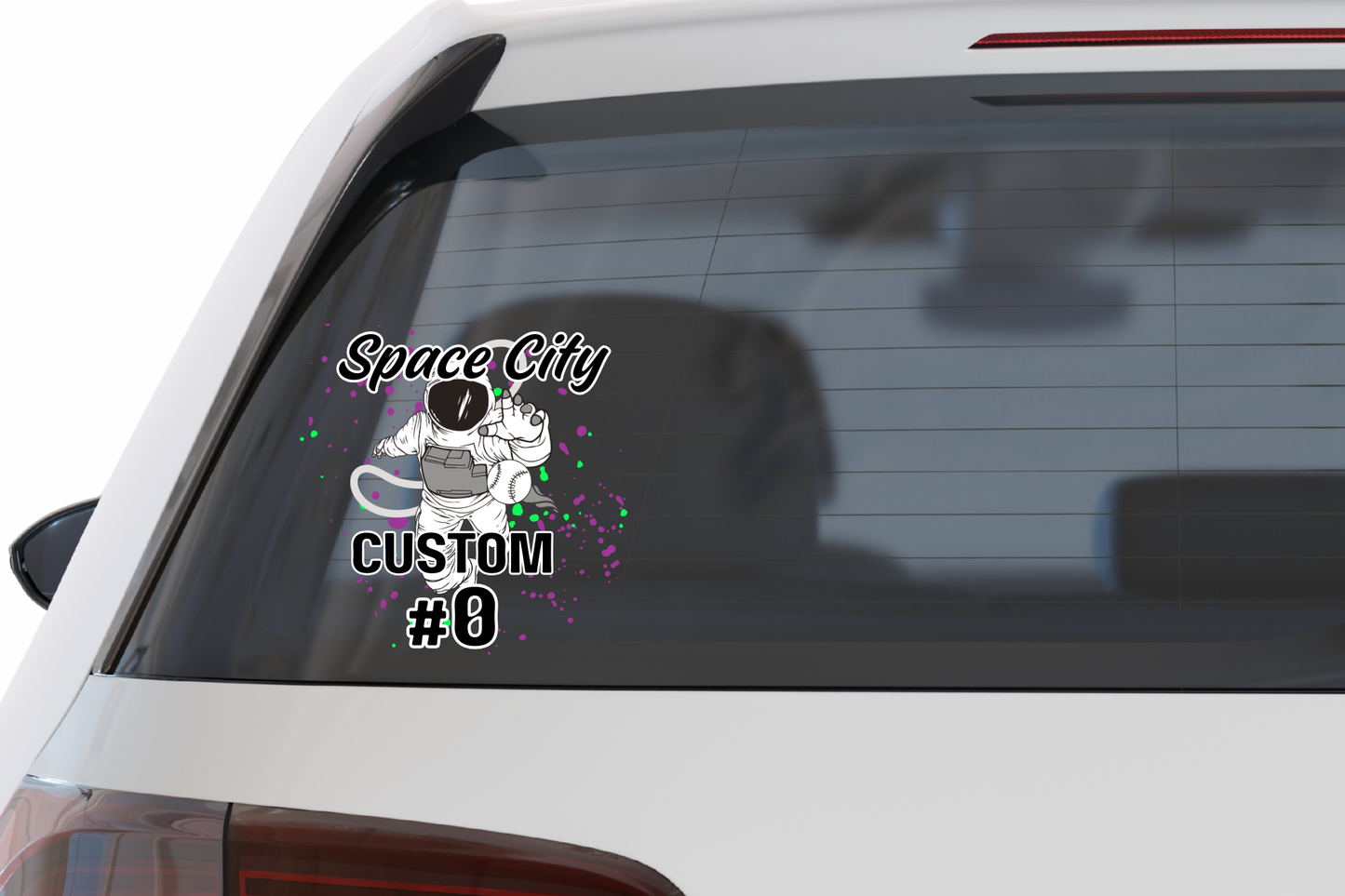 5 inch sticker / window decal / Space Man / FULL COLOR