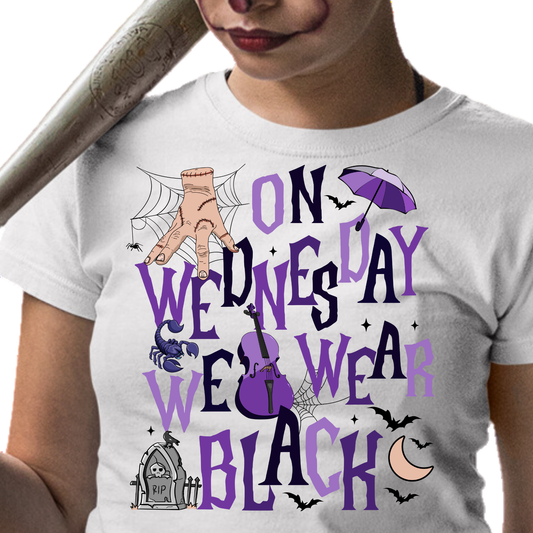On Wednesday, We Wear Black - Unisex T-Shirt