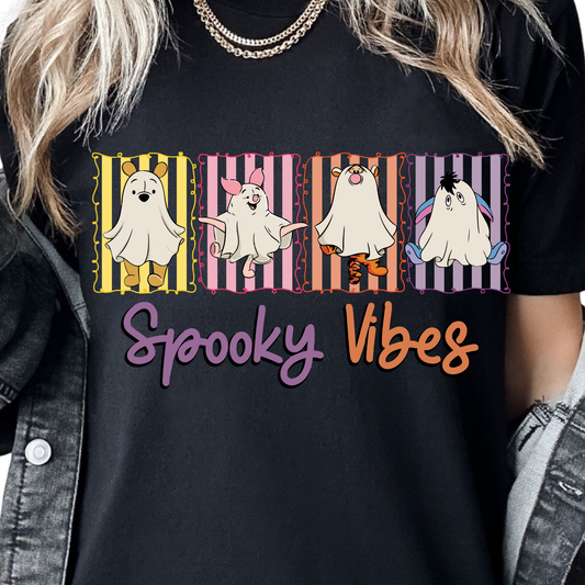 Yellow Bear & Friends / Spooky Vibes - Unisex T-Shirt