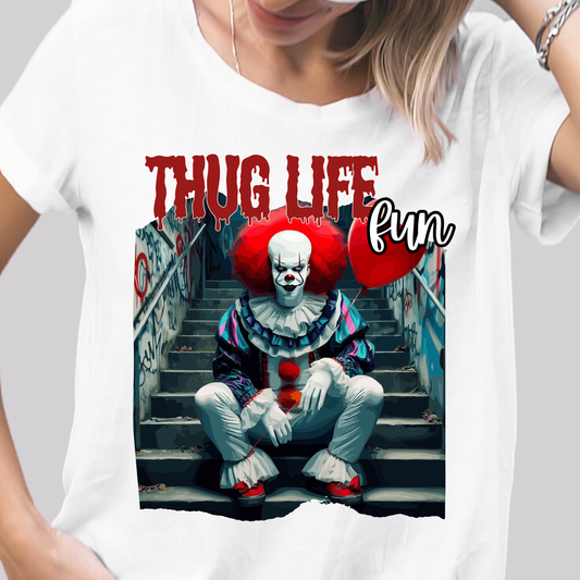 Thug Life Fun (Scary Clown) - Unisex T-Shirt