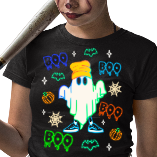 Boo, Neon Ghost - Unisex T-Shirt