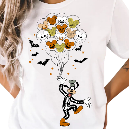 Goofy Dog / Halloween Balloons - DTF Transfer