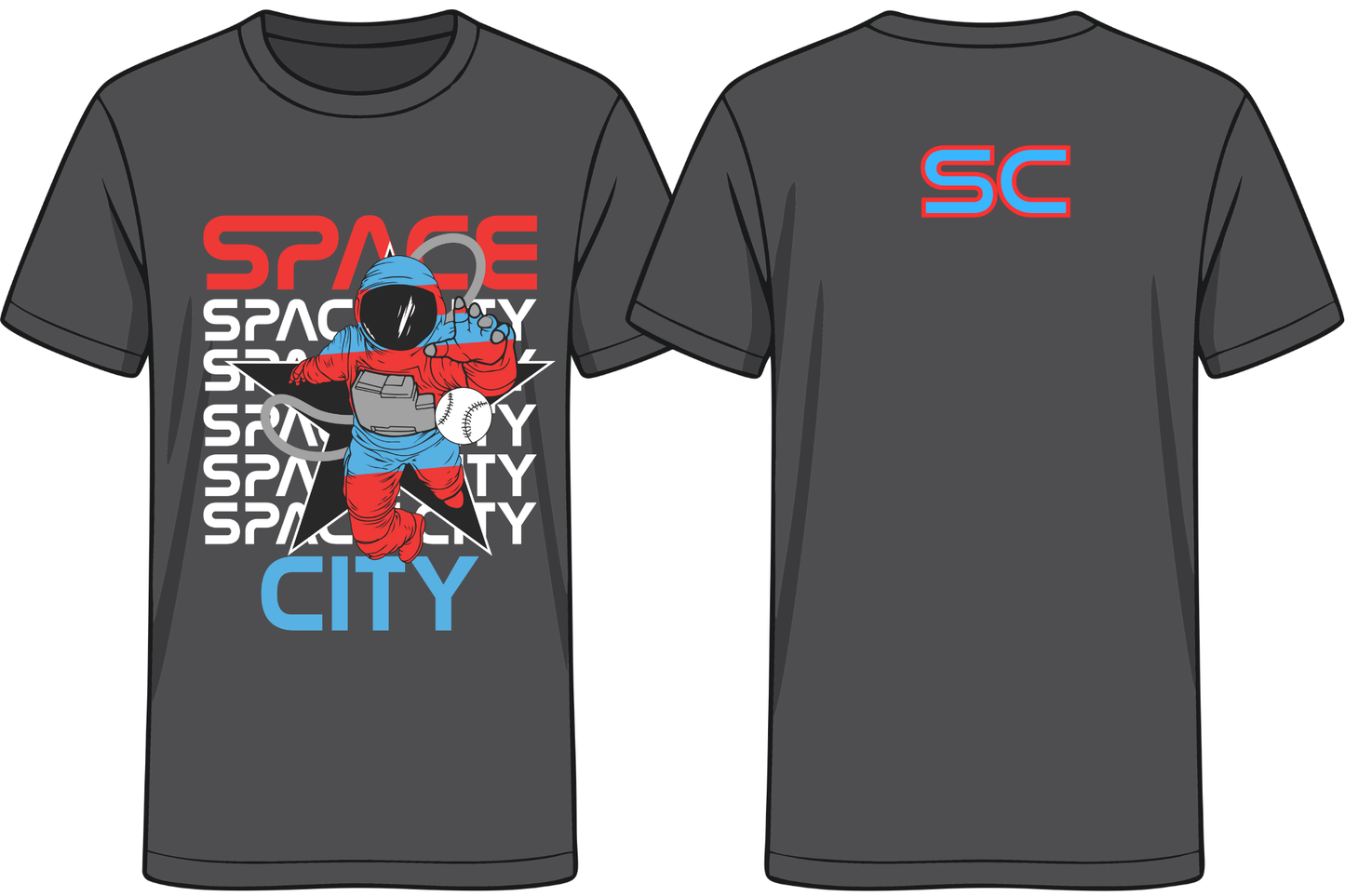 SC Astronaut / R&B (T-Shirt) *CHOOSE PICK UP AT THE TSHIRT QUEEN*