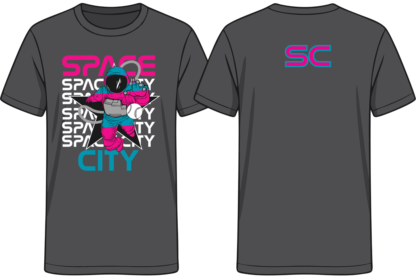 SC Astronaut / P&T (T-Shirt) *CHOOSE PICK UP AT THE TSHIRT QUEEN*