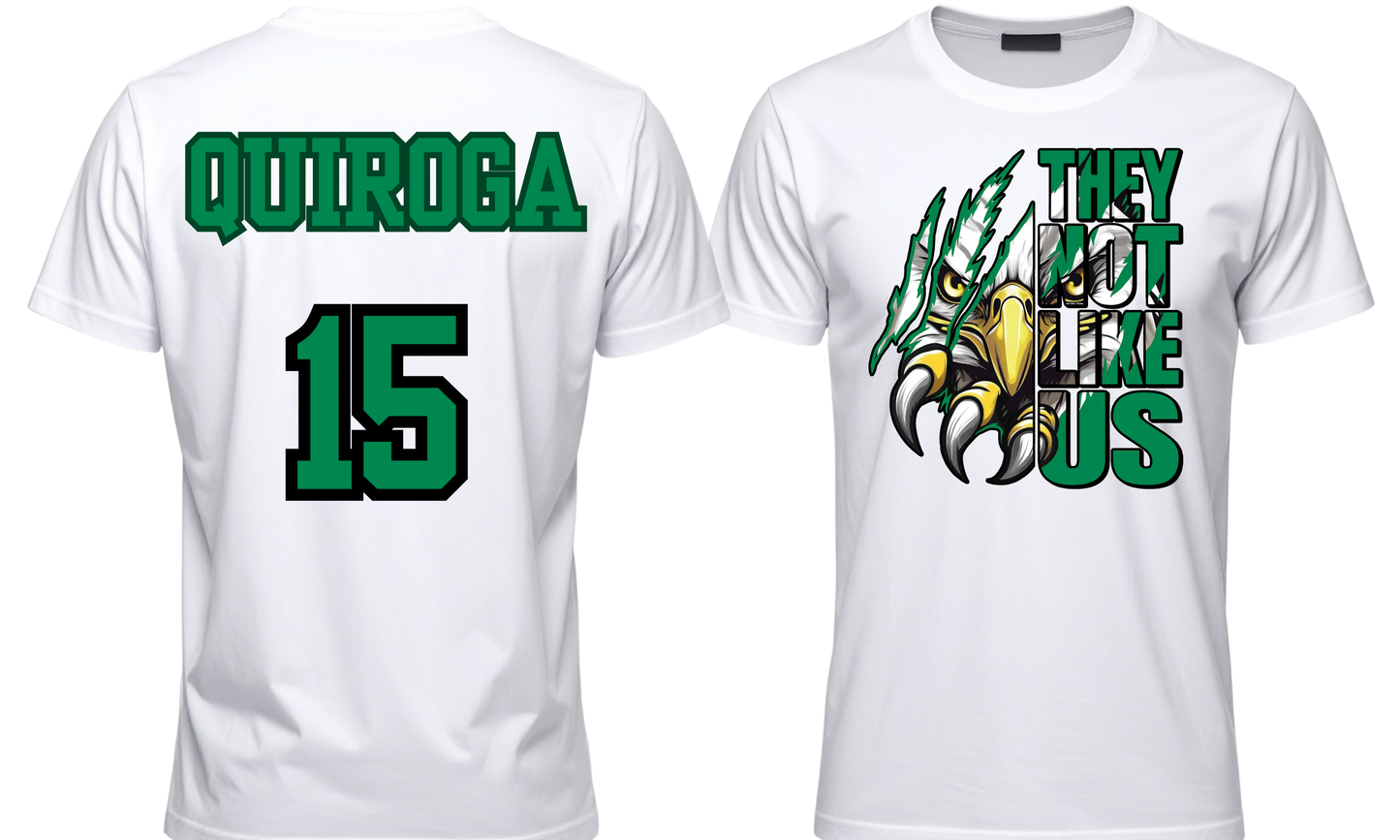 (Soft Cotton) FRESHMAN Eagles, They Not Like Us *ENTER NAME & NUMBER IN NOTES SECTION AT CHECKOUT*