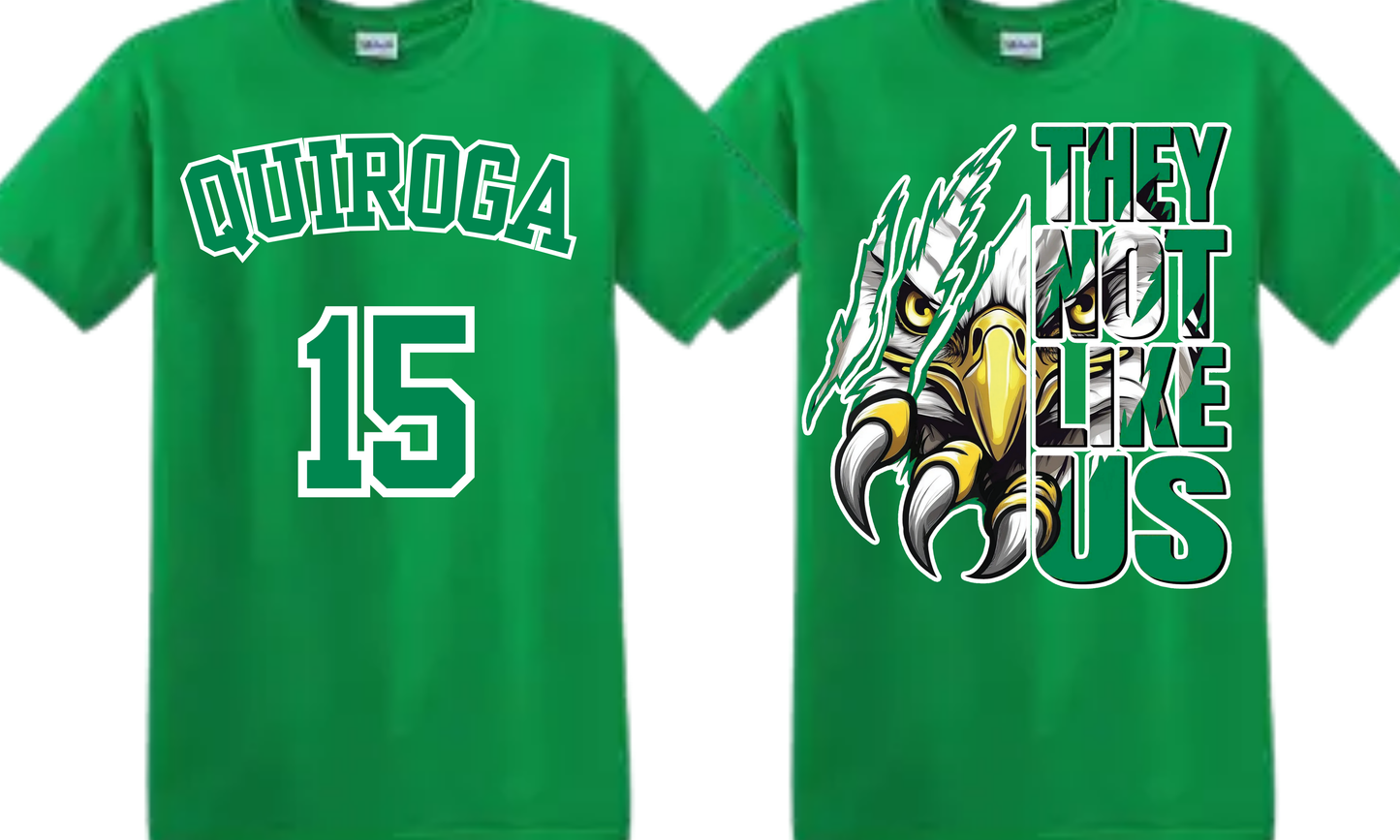 (Soft Cotton) FRESHMAN Eagles, They Not Like Us *ENTER NAME & NUMBER IN NOTES SECTION AT CHECKOUT*