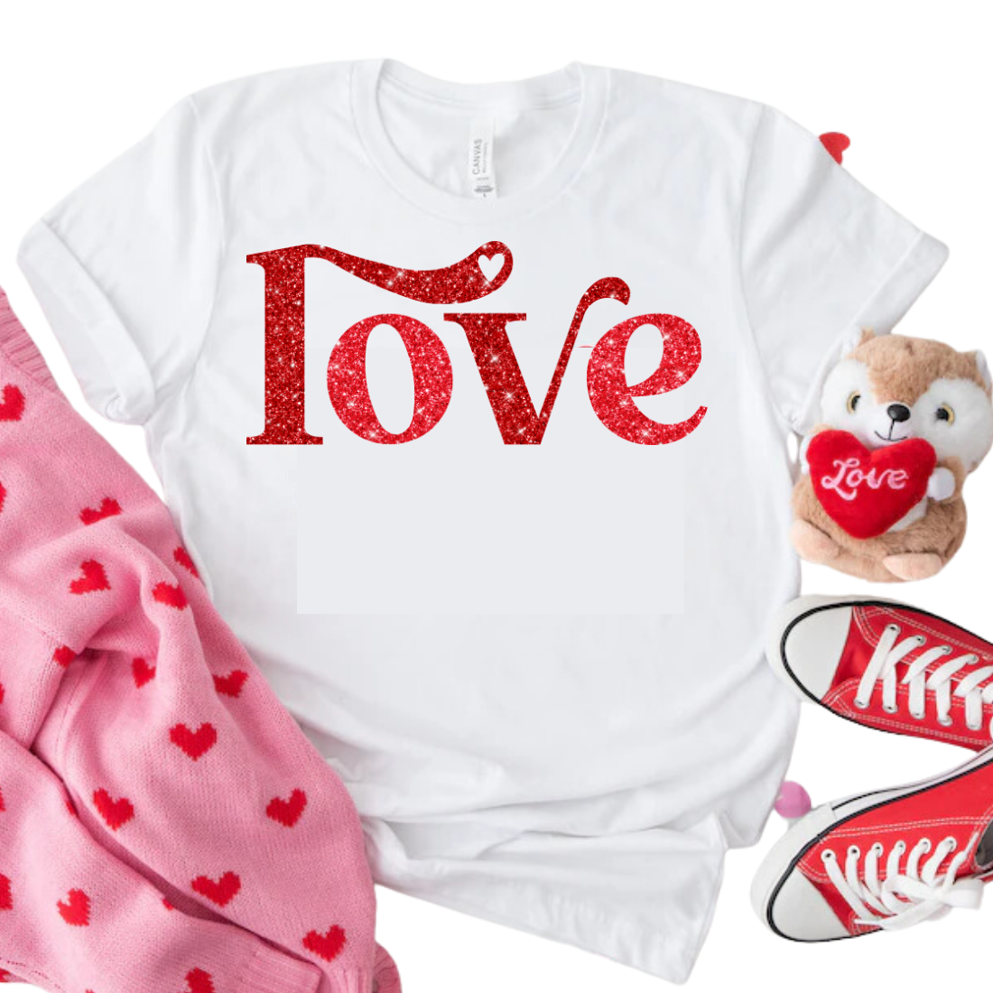 *Faux Glitter* love - Unisex T-Shirt