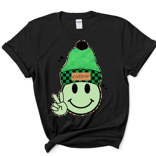 Green Smiley Face - Unisex T-Shirt