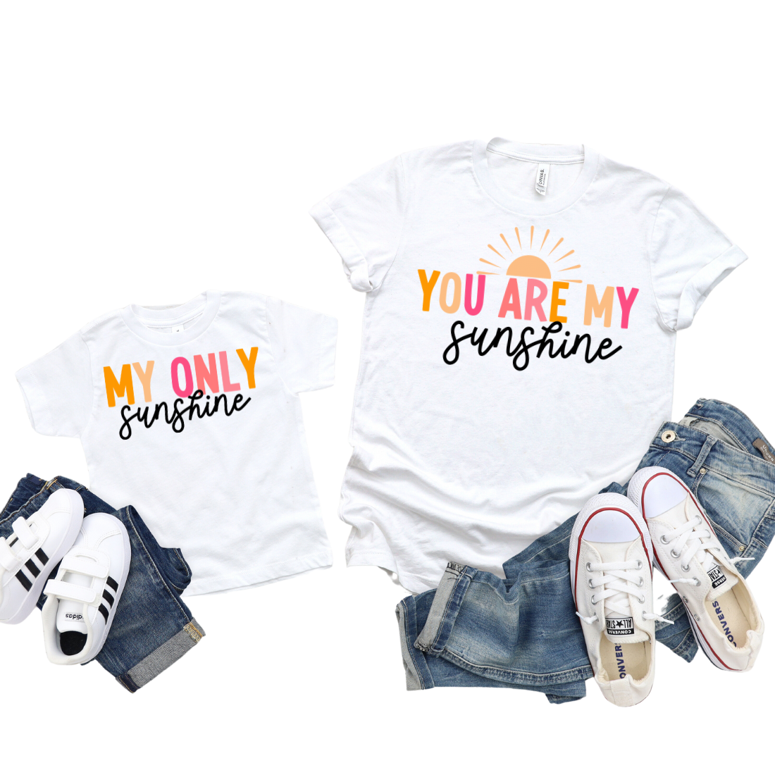 Mama & Mini / You Are My Sunshine / TWO SHIRTS - Unisex T-Shirt Combo