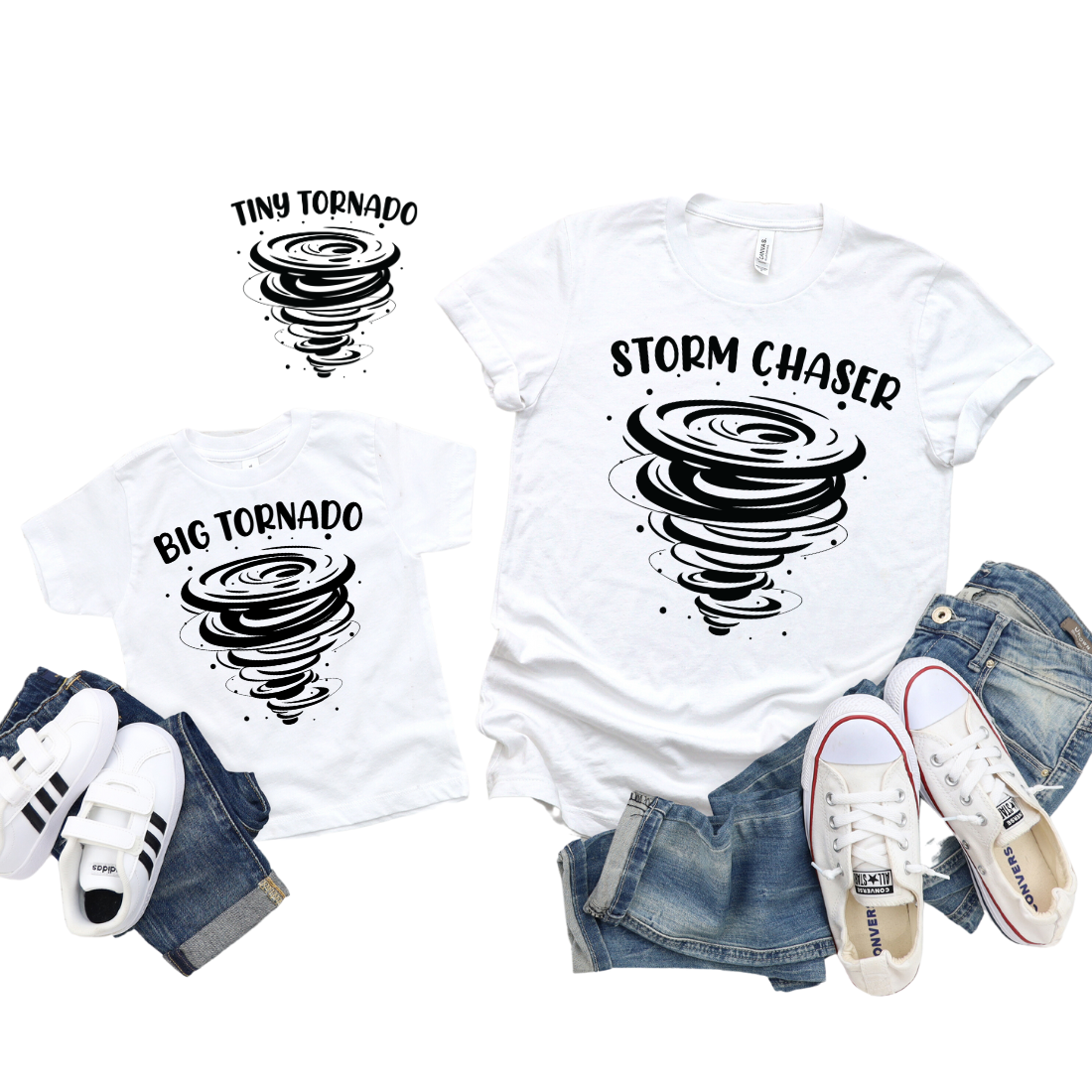 Mama & Mini / Storm / TWO SHIRTS - Unisex T-Shirt Combo