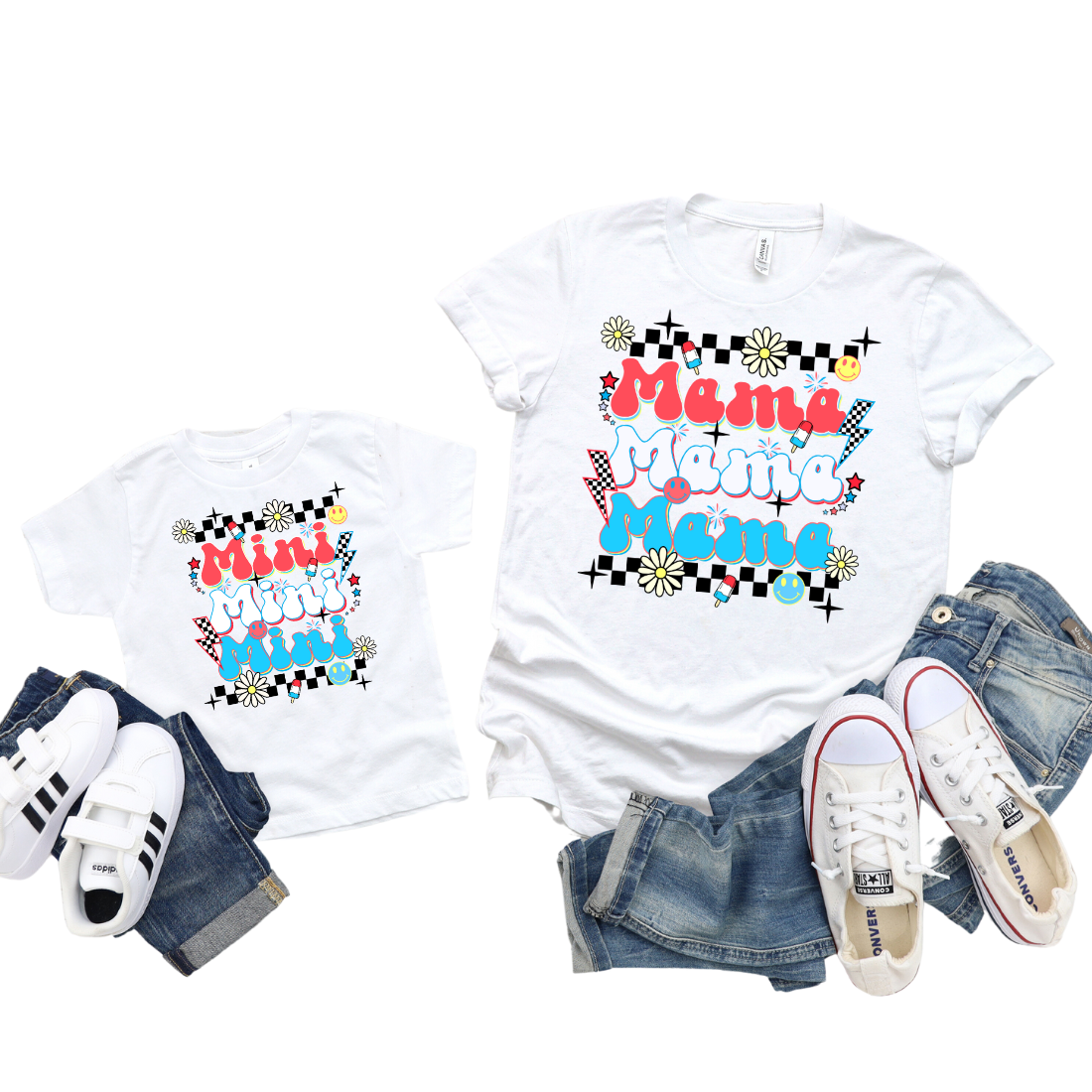 Mama & Mini / Patriotic / TWO SHIRTS - Unisex T-Shirt Combo