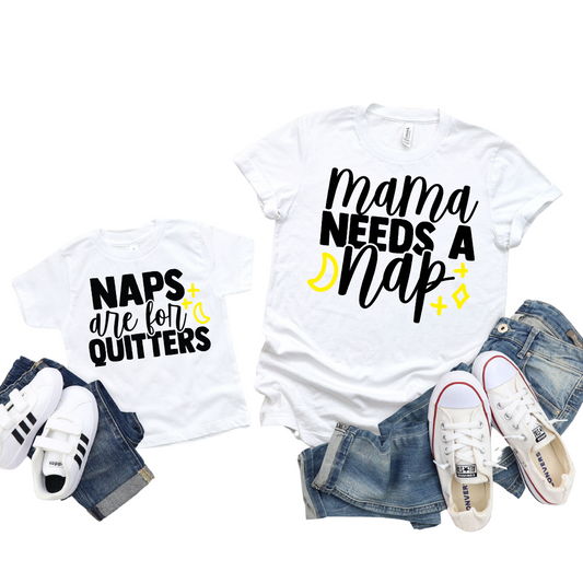 Mama & Mini / Mama Needs A Nap / TWO TRANSFERS - DTF Transfer