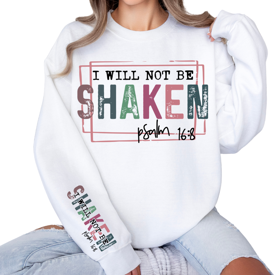 I Will Not Be Shaken / BOTH PIECES - DTF Transfer