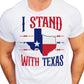 I Stand With Texas / Red & Blue Razor Wire - Unisex T-Shirt