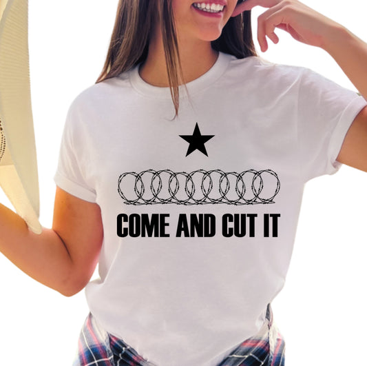 Come and Cut It / Black - Unisex T-Shirt