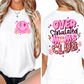 Overstimulated Moms Club / Pink - Back and Pocket - Unisex T-Shirt