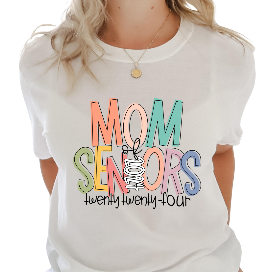 Mom of Senior(s) / 2024 / Custom Colors - Unisex T-Shirt