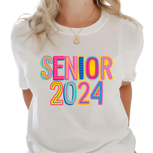 Senior 2024 / Colorful Abstract - Unisex T-Shirt