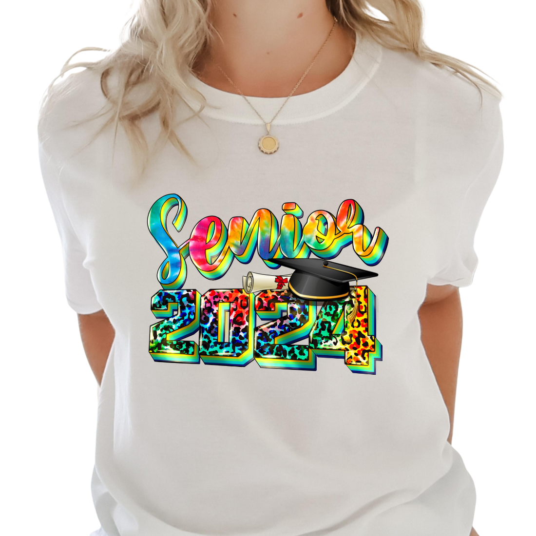 Senior Class of 2024 / Colorful Leopard - Unisex T-Shirt