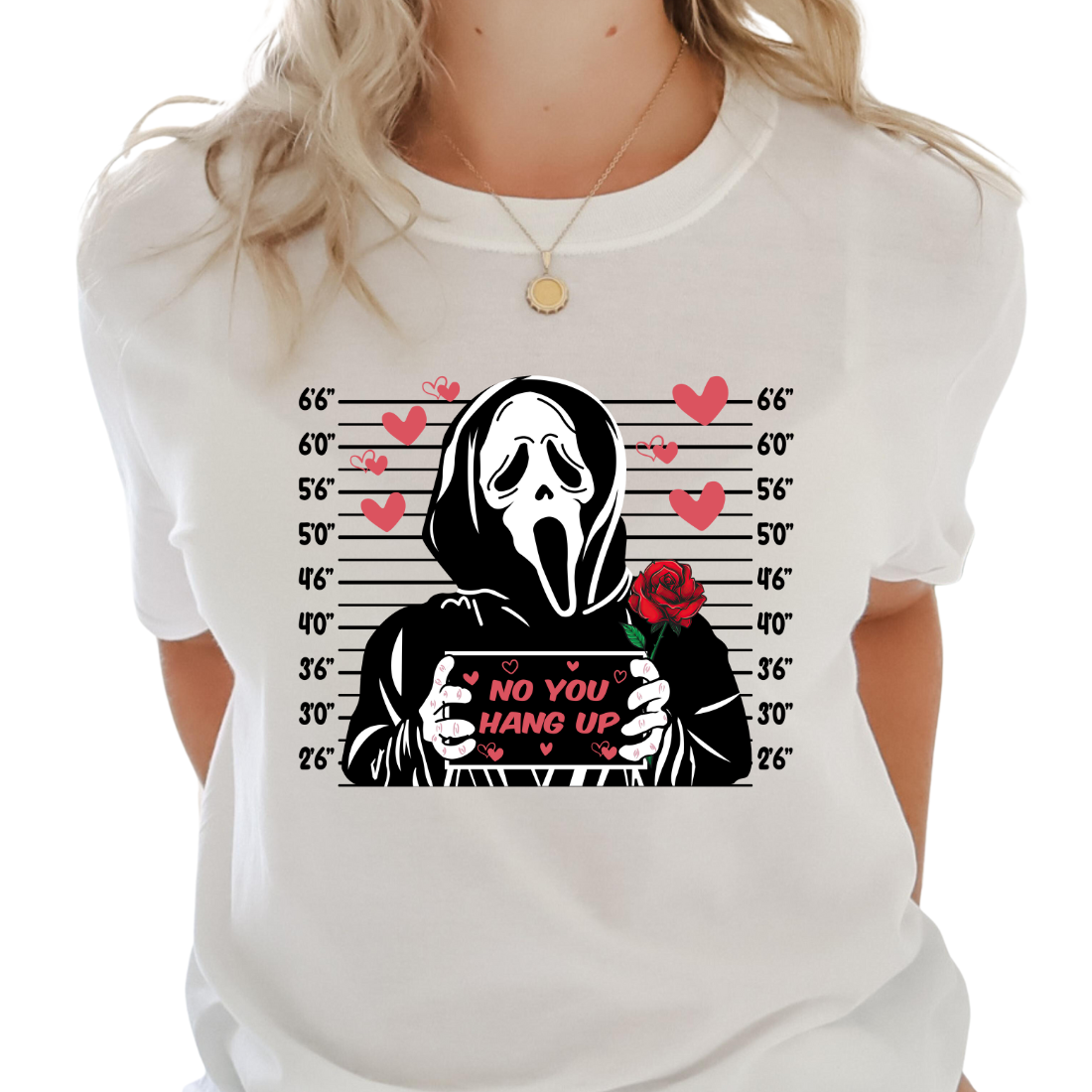 No You Hang Up / Ghostface Mugshot - Unisex T-Shirt