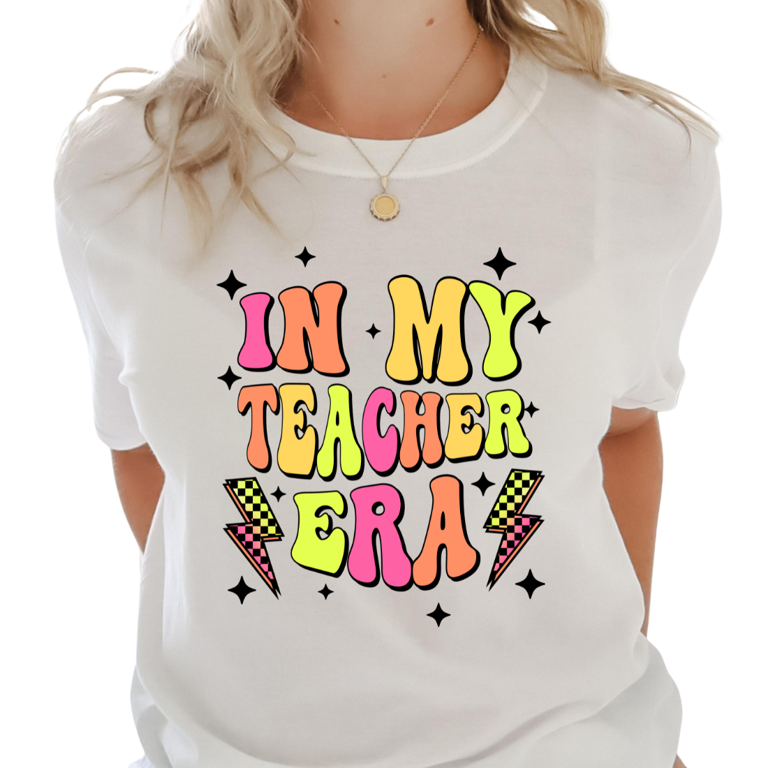 In My Teacher Era, Neon - Unisex T-Shirt