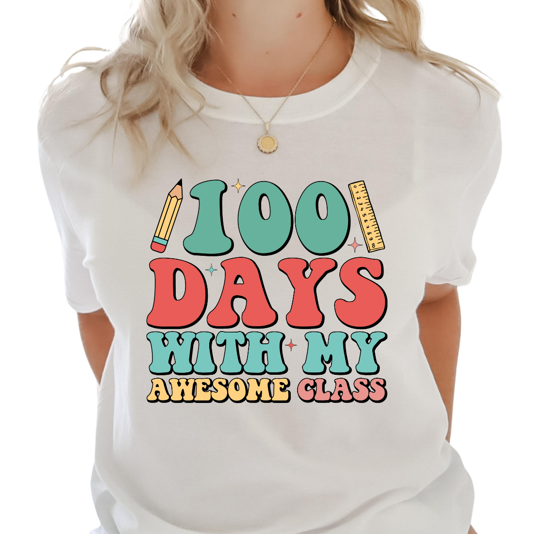 100 Days With My Awesome Class  - DTF Transfer